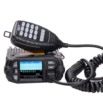 QYT KT 8900D UHF 136-174 400-470 MHZ Мобилна Радио двойна лента Кола FM-радиоприемник 25 W Преносима Радиостанция Любителски Радио Mobile Мобилна Радио