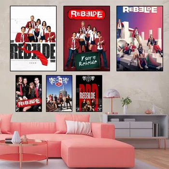 RBD Rebelde Плакат Начало Декор на Стая Хол и Спалня Естетическо Изкуство Стенни Живопис Етикети