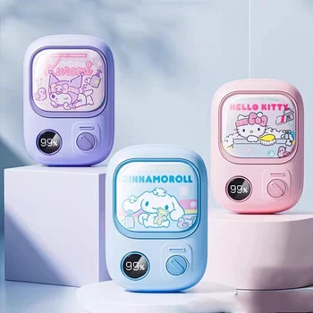 Sanrio Kawaii Hello Kitty Топло За Ръце Kuromi Cinnamoroll Аниме Рисунка Скъпа Мода Изискани Многофункционална Зарядни Банки На Храна