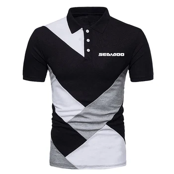 Sea Doo Seadoo Moto Нова Мъжка риза с къси ръкави с принтом Летните Модни Ежедневни блузи от висококачествен дишащ памук с къс ръкав