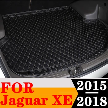 Sinjayer Подложка За Багажника на Колата при всякакви метеорологични условия Авточасти Заден Багажник Багажная Тампон Килим Високи Странични Карго Подложка За Jaguar XE 2015 2016 2017 18