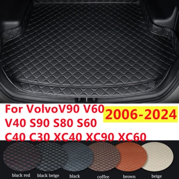SJ Висока Странична Подложка За Багажника за Кола AUTO Tail Boot Товарен Хастар, Подходящи За VOLVO XC60 XC90 XC40 S60 S90 V40 V60 V90 C30 C40 2006-2024