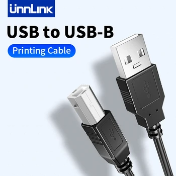 Unnlink USB Кабел За принтер USB-A 2.0-USB-B Кабел на Скенера 1-5 Метра За КОМПЮТЪР Камери удължителен кабел за Принтер MIDI Кабел за Управление