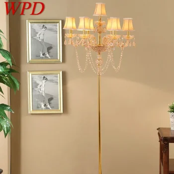 WPD Европейския Червен Стил Кристална под лампа Луксозна Бална зала на Хотела Сватбена Свещ Декоративна Лампа Дневна Спалня Вила