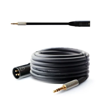 XXUD Кабел 3.5 мм-XLR, които не са симетрични мини конектор 1/8 инча-TRS Стерео Щепсел за XLR микрофон-аудио кабел с Щепсел