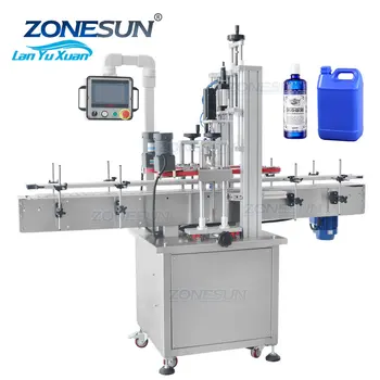 ZONESUN ZS-XG16F Автоматична машина за винт за ограничаване на pet-бутилки за шампоан линейна форма с неправилна форма