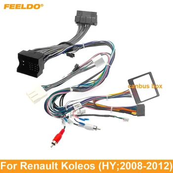 Авто 16-пинов адаптер окабеляването на захранващия кабел FEELDO за Renault Koleos (HY; 2008-2012) Инсталационен главното устройство