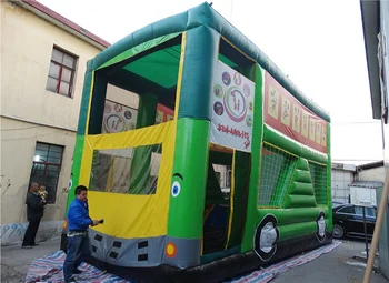 Автобус надуваем замък обзавеждане за забавление на открито играчки за забавление