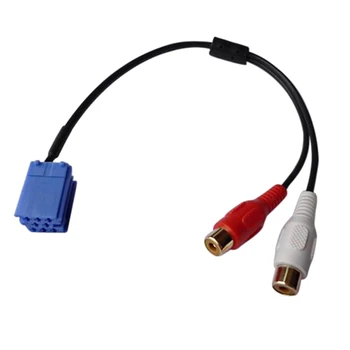Автомобилна Мини адаптер ISO 8-контактна кабел RCA за CD-чейнджър Bla-Punkt за