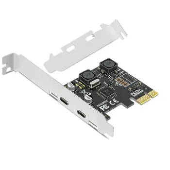 Адаптер за карта за разширяване на USB 3.0 PCI-E до Type-C 2 USB порта 3 до PCIE карта PCI Express адаптер