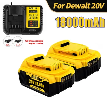 Акумулаторна батерия 20V 18.0 Ah MAX-Эрзац на електрически инструменти за DeWalt DCB184 DCB181 DCB182 DCB200 20V 18A 18Volt 20v Battery