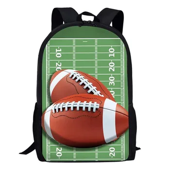 Американски футбол, Ръгби с 3D-принтом 17-цолови училищни чанти за момчета и момичета, детски раница, Детска чанта за книги, студентски чанта за книги, училищна чанта