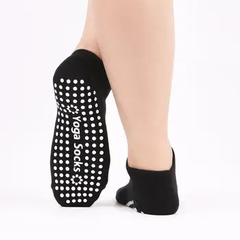 Антифрикционные чорапи за йога и пилатес - нескользящие спортни чорапи със силиконови дръжки