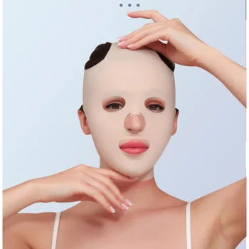 Бандаж за отслабване на лицето, малък V-образен маска за лице, поднимающая и подтягивающая Обвисший, премахване на двойна брадичка масажор