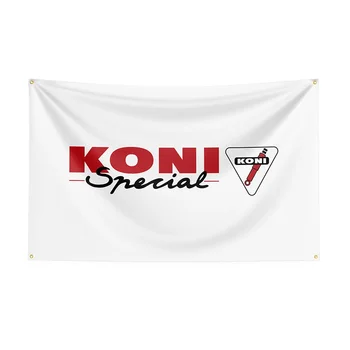Банер с принтом на автомобилни части от полиестер 3x5 Konis Flag за декор 1