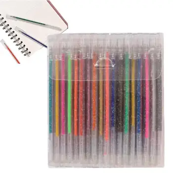 Блестящ гел писалка, маркери, художествени гел химикалки с блясък, цветни многофункционални художествени аксесоари, гладка мастила за деца и възрастни