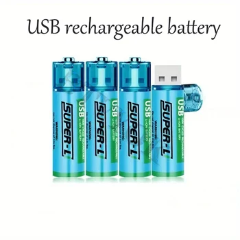 Быстрозаряжаемая литиева батерия от 1,5 AA с капацитет 1000 mah с порт Micro USB, използвана за управление на играчка машината и т.н.