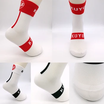 Висококачествени спортни чорапи професионално марка, дишащи чорапи за шоссейного наем/Чорапи за планинско колоездене/Чорапи за състезания колоезденето