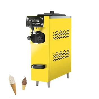 Висококачествено, напълно автоматична машина за мек сладолед, търговски настолна машина за приготвяне на замразено кисело мляко