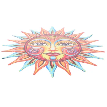 Външен декор на Желязното Слънце Висулка Монтиране на украса Художествени занаяти, изработени Орнаменти за ограда двор