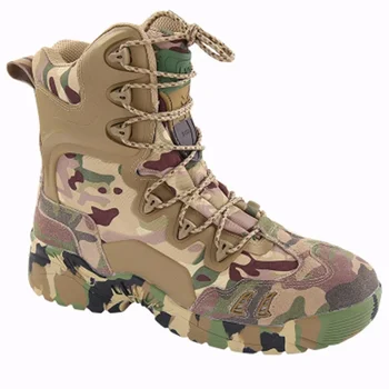 Външна Тактика, Мъжки Пустинни Дишащи Планински Военни Обувки, Непромокаеми Туристически Армейските обувки за тренировки, Алпинизъм Бойна обувки