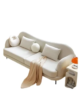 ГГ Светъл Луксозен триместен диван за малък апартамент с директно до тъканите
