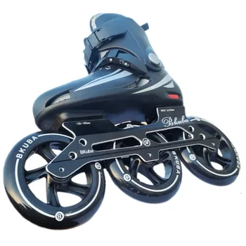 Големи триколки кънки за деца и възрастни, състезателни улични ролери с колела голям размер 125 мм