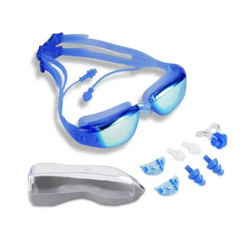 Горещи Очила За Плуване 2021 Г., Цветни, Не Протичат, фарове за Мъгла, Регулируеми Меки Очила За Плуване С Безплатен Клипс За уши И Нос