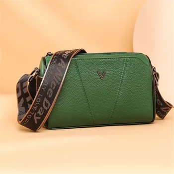 Дамска чанта от естествена кожа, луксозни дизайнерски чанти през рамо за жени 2023, основната чанта-месинджър, малка чанта-тоут