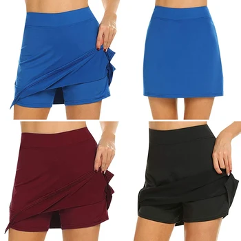 Дамски панталон на Active Skorts, Бързосъхнеща женска пола за джогинг, тенис, момичета с къси вътрешни леки спортни къси панталони за тренировки в голфа