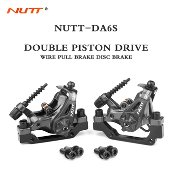 Двухпоршневой Дисков спирачните челюсти планински велосипед NUTT DA6S 160 мм Въртящ се Механичен Линия на Дисковата спирачка на резервни Части за скутери и велосипеди