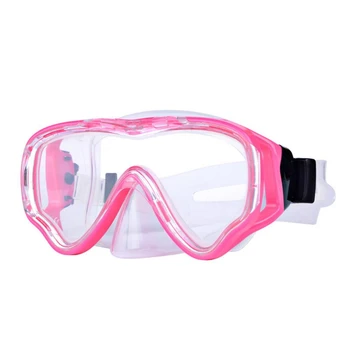 Детски очила, маска за гмуркане (възраст 3-15 години), Модерна детска маска за гмуркане с защита срещу замъгляване и виолетови, Очила за гмуркане