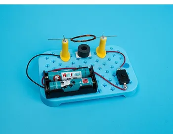Домашно експеримент электромагнитному превръщането на двигателя за постоянен ток за начално училище, физически научен експеримент, слот учебни помагала