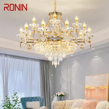 Европейската подвесная полилей RONIN, Лесен Луксозен кристален led окачен лампа, модерен за дома, хол, трапезария, спалня.