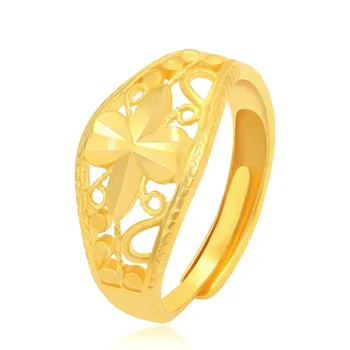 Есенните колекции от 2023 Цветни пръстени за жени, Позлатените Регулируем пръстен от неръждаема стомана, месеци цветя естетически декорации