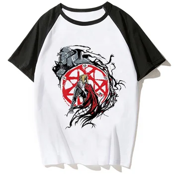 Женска тениска Fullmetal Alchemist, забавна тениска Y2K за момичета, дрехи y2k