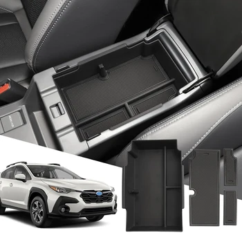 За Subaru Crosstrek 2023 2024 Организатор на централната конзола, подлакътник, кутия за съхранение, държач за телефонни карти, кутия за съхранение, тава, Лесен за използване