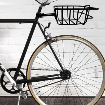 Задната част на Велосипедна кошница, лесна инсталация, Сверхпрочная Лека Черна Велосипедна товарен багажник за каране на велосипеди, сгъваеми велосипеди на открито, къмпинг