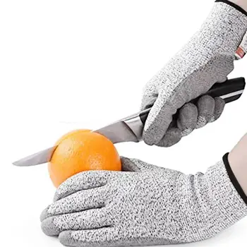 Защитни ръкавици 5-то ниво на защита От порязване, промишлени, огороднические, многофункционални устойчиви на надраскване, нарязан-устойчиви, Сиви Работни защитни ръкавици