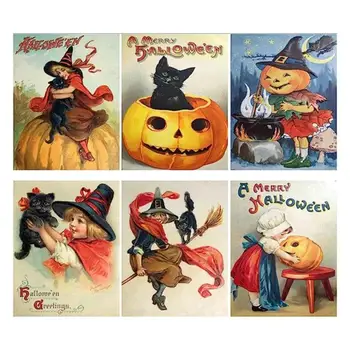 Картички с тиква за Хелоуин 24шт Картички с надпис на тиква Креативни Декоративни Подаръчни картички за Хелоуин За деца Момичета Момчета