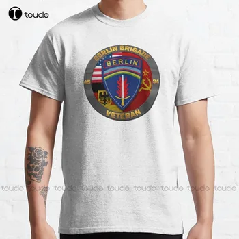 Класическа тениска ветеран на Берлинската бригада, тениска от САЩ, модни тениски за творчески отдих, забавни тениски в стил харадзюку, тениски с дигитален печат.