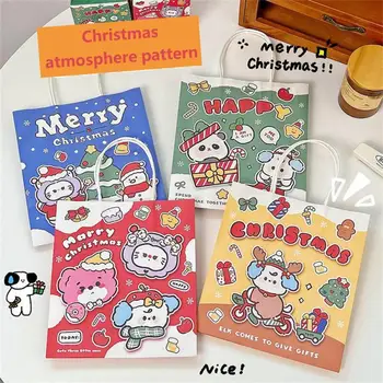 Коледен плик Сладък карикатура, Е повторното използване на Ярки цветове Стилна и красива опаковъчна хартия, Подаръчни пакет, Празнична чанта