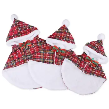 Коледни костюми за домашни любимци Костюми, прекрасни домашни любимци за Коледа Екипировки котки на Горно облекло за Коледни фотосесии разходки