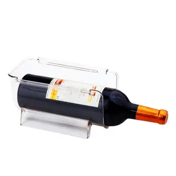 Компактен багажник за съхранение на вино, Прозрачна Акрилна вино багажник, Органайзер за съхранение на вино