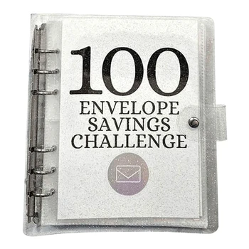 Комплект за спестяване на пари, на 100 пликове за икономии 5050 пликове с пари в брой За планиране на бюджета Лесна употреба