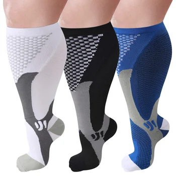 Компресия чорапи, подпомагащи кръвообращението, за отслабване, професионални чорапи за възрастни, които правят умора, удобни спортни чорапи