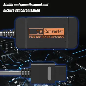 Конвертор адаптер за Преносим видео адаптер ABS За пренос на данни Полезна стабилна прехвърляне на Конвертор, който е съвместим с HDMI