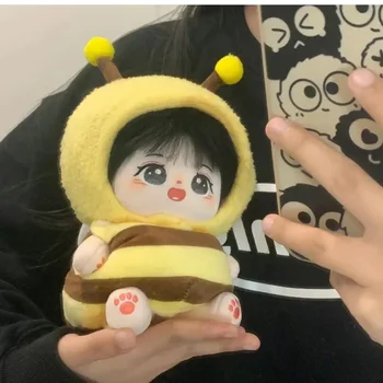 Костюм-двойка Kawaii Bee за 20-сантиметровой памучна кукли Idol, скъпа переодевалка и шапка, комплект дрехи, подарък от колекцията си САМ