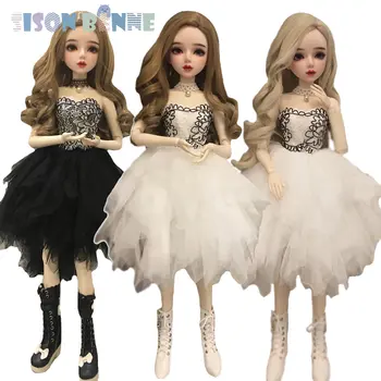 Кукла-играчка SISON BENNE 1/3 BJD Пълен комплект с 22-инчов тялото на куклата и кукольными рокли, туфлями, перуки и грим