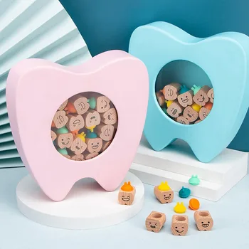 Кутия за Подаръци С Млечни Зъби Кутия За Съхранение и Събиране на Заместители на Млечни Зъби Детски Спомени Колекция на Косата Плода Айде Кутия